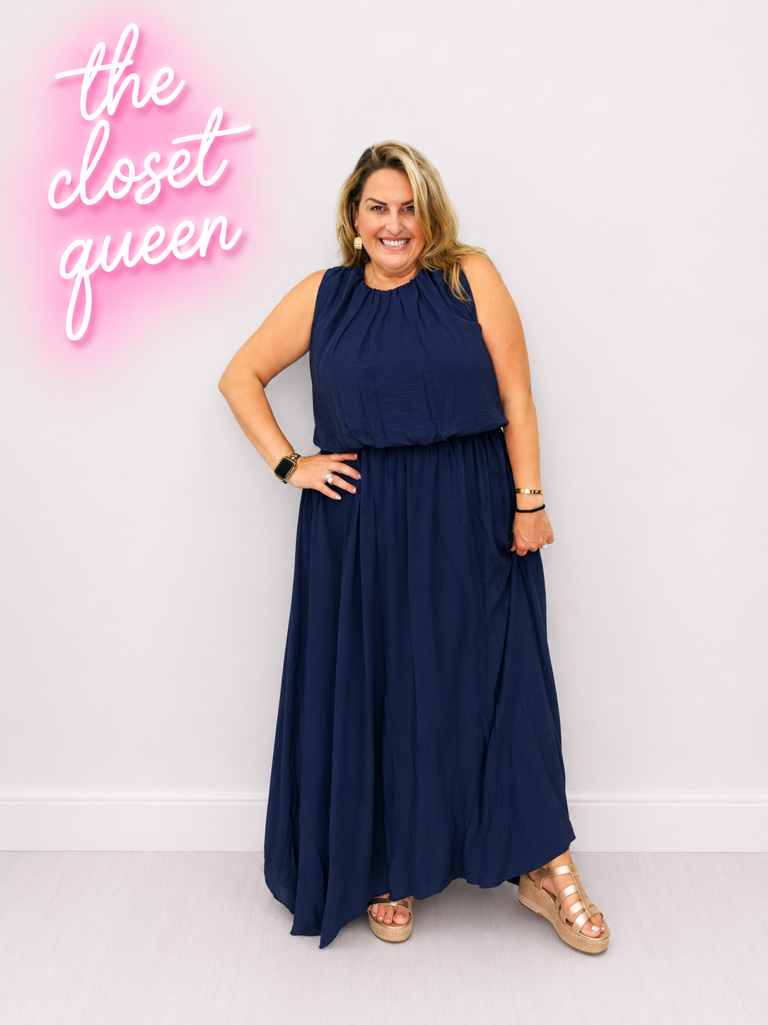 Pouff Layer Maxi Dress