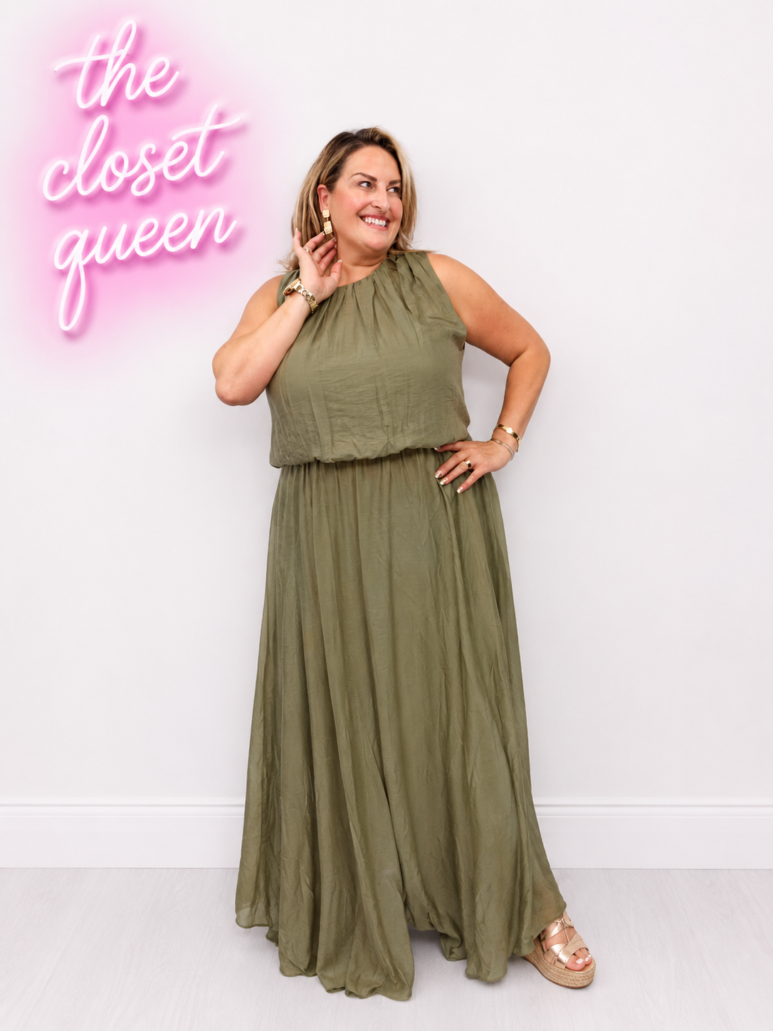Pouff Layer Maxi Dress