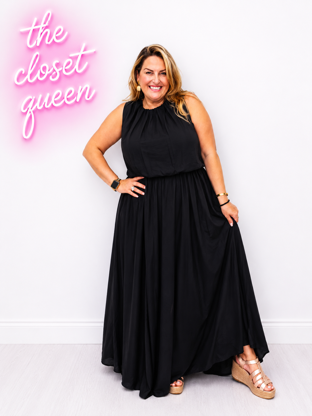 Pouff Layer Maxi Dress
