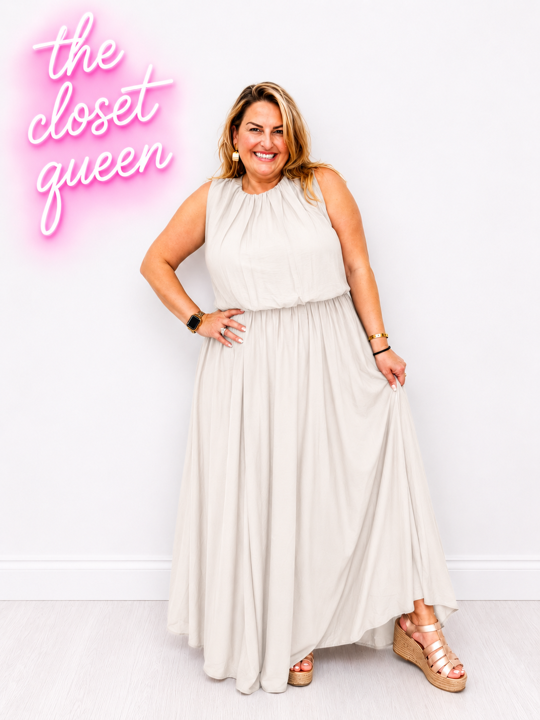 Pouff Layer Maxi Dress