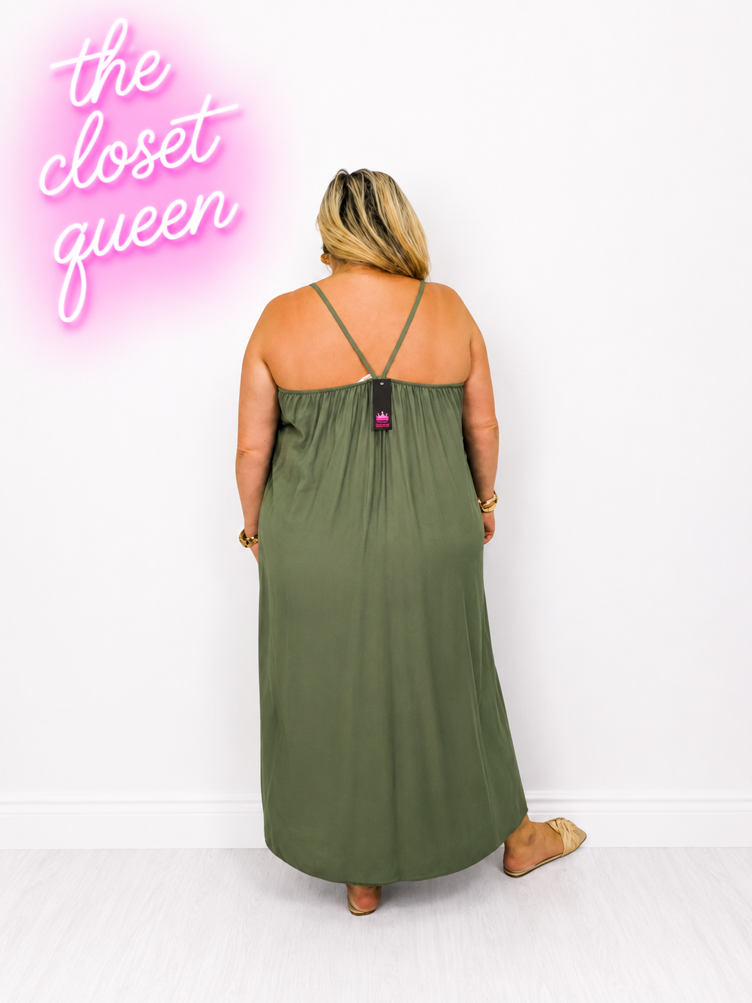 Necklace Effect Maxi Dress