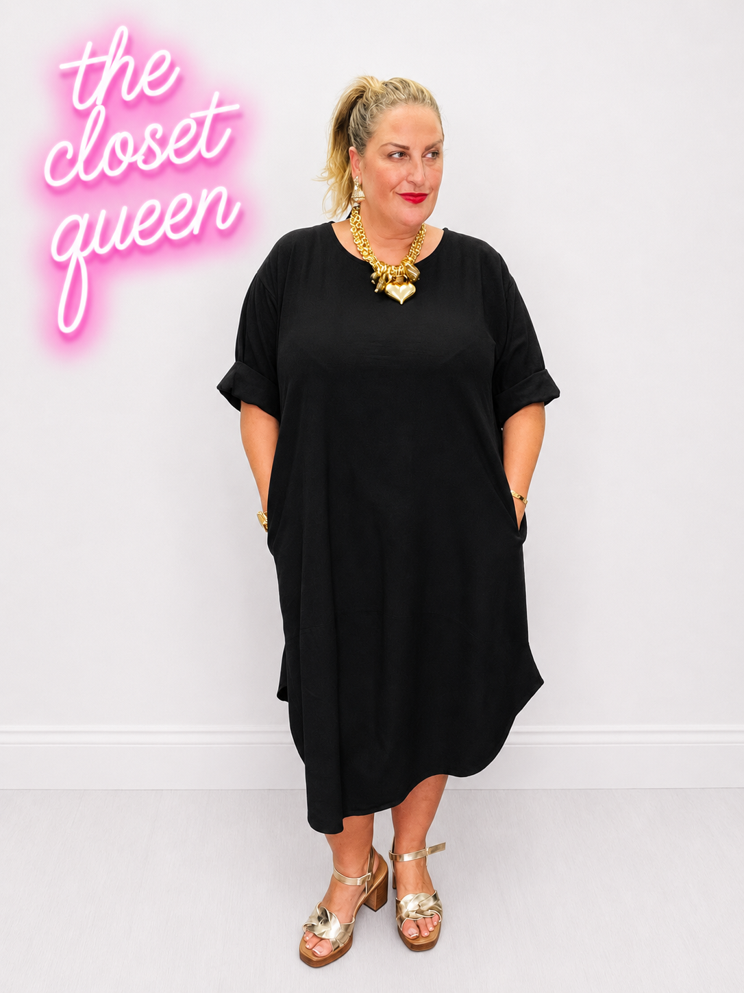 Oval Bottom Dress Linen Blend
