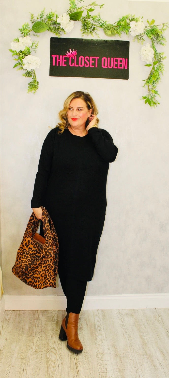 Button Back Jumper Dress