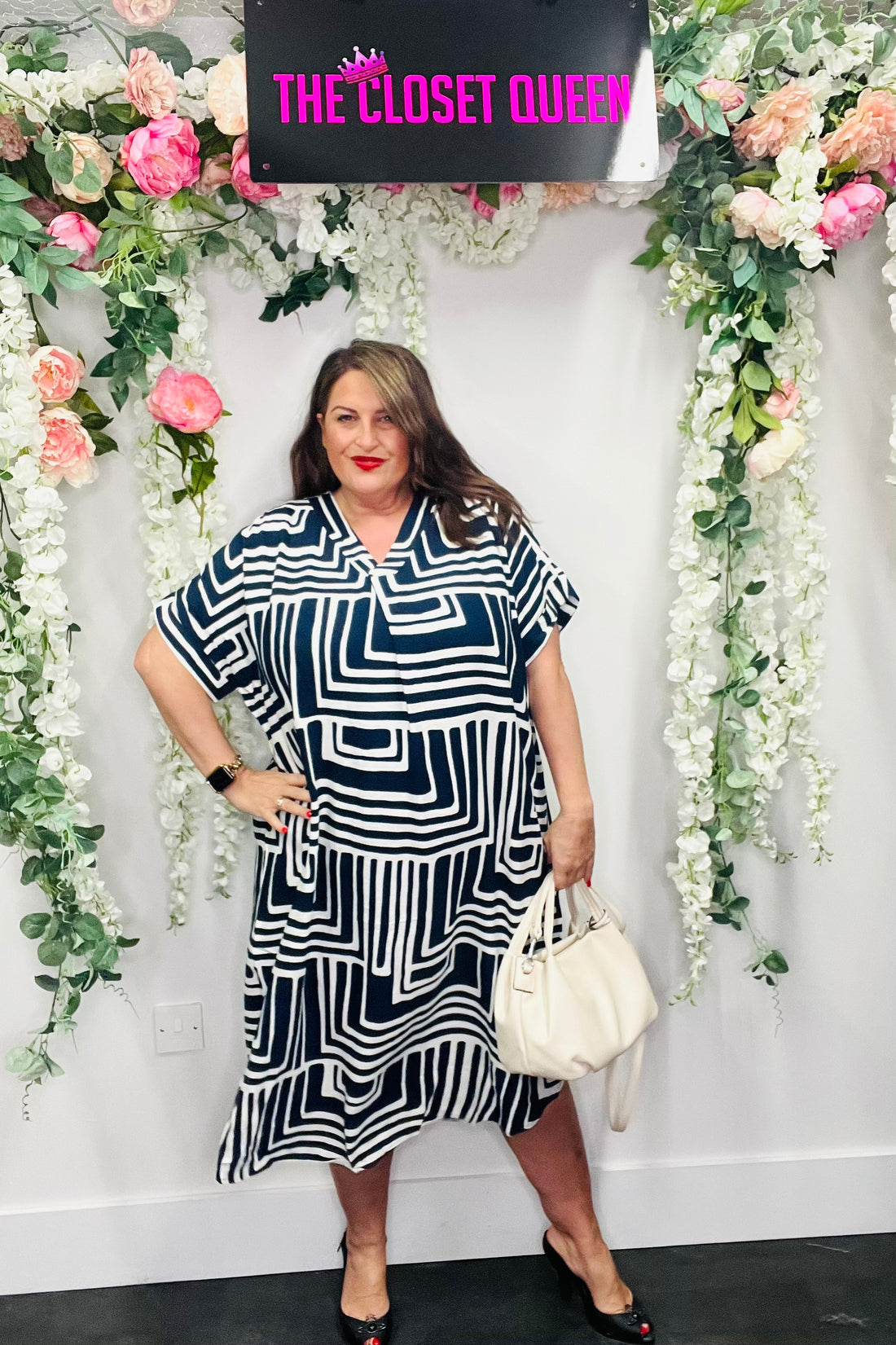 V Stitch Dress Block Maze