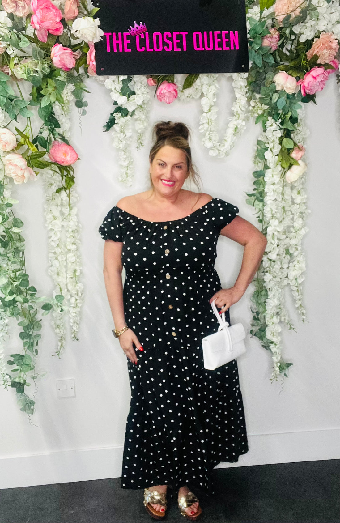 Rosa Maxi Dress Polka Dot