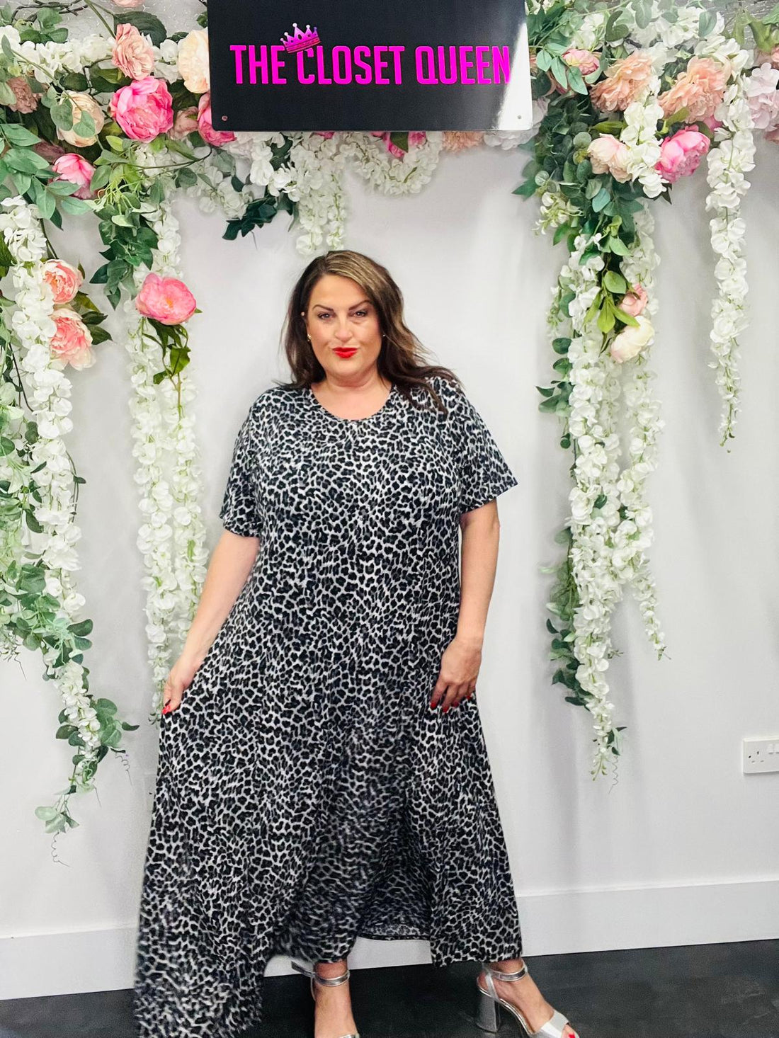 Slinky Maxi Dress Leopard