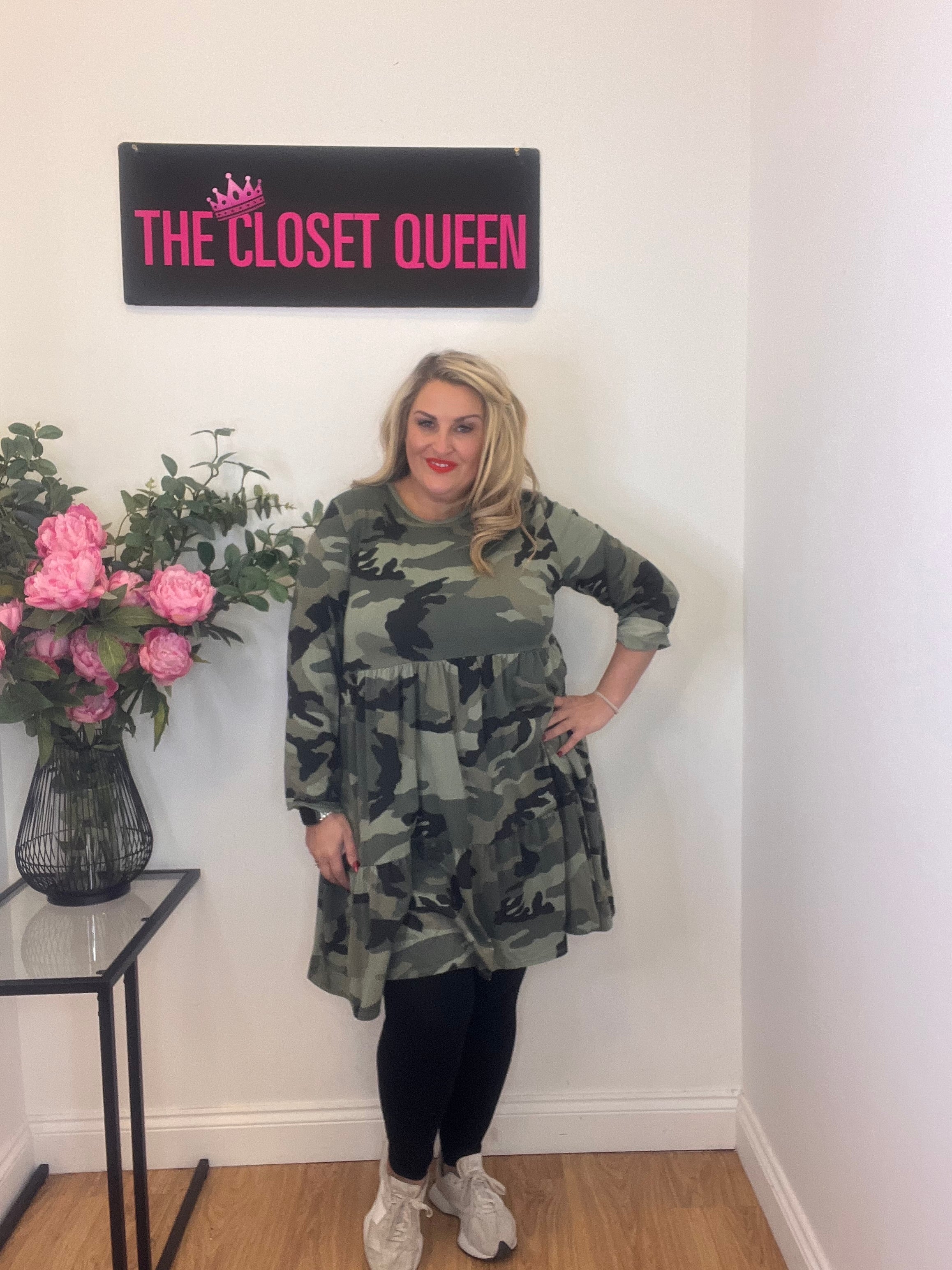 Camo discount jersey dress