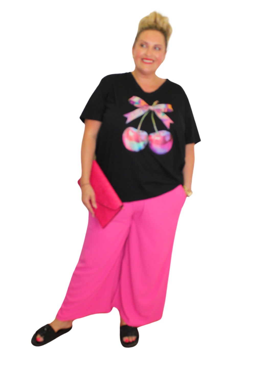 Sheered Top Trouser Plain