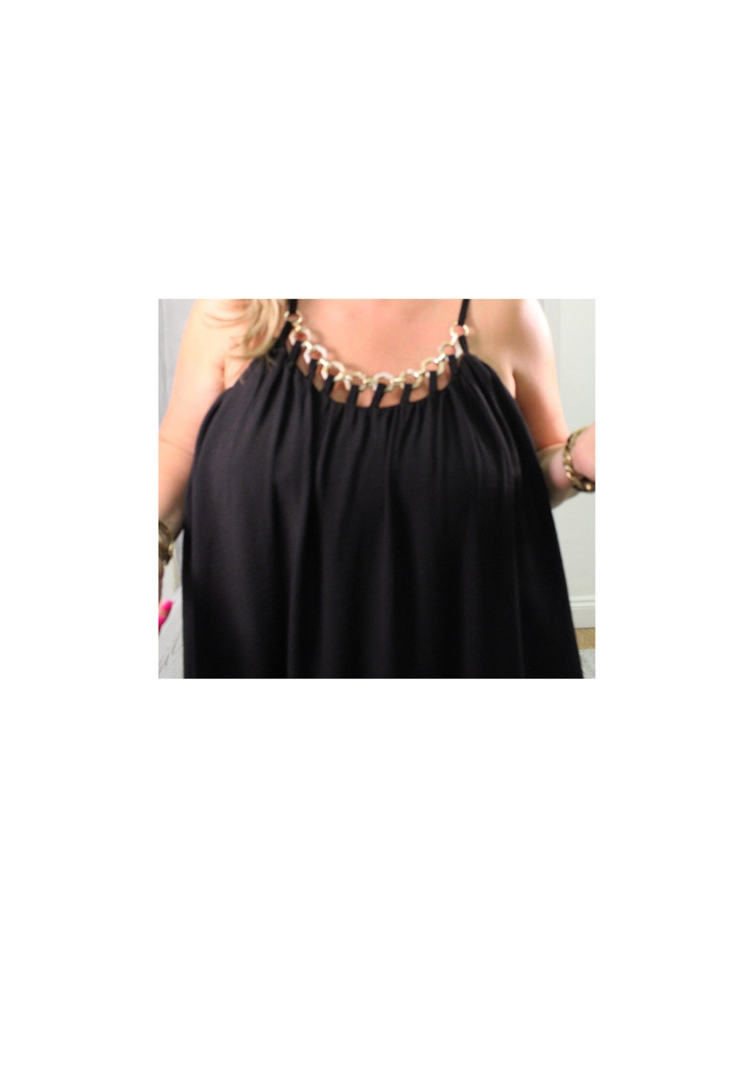 Necklace Effect Maxi Dress