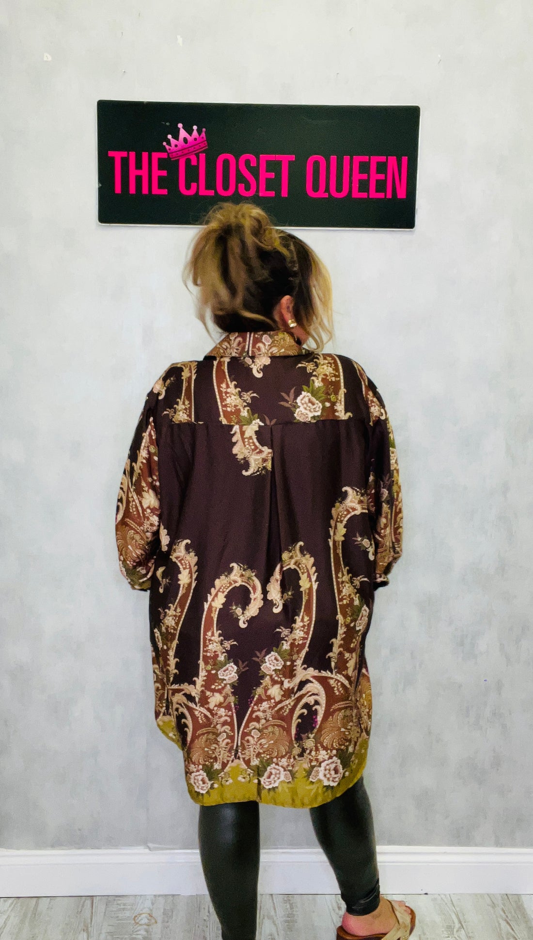 Paisley Garden Balloon Shirt