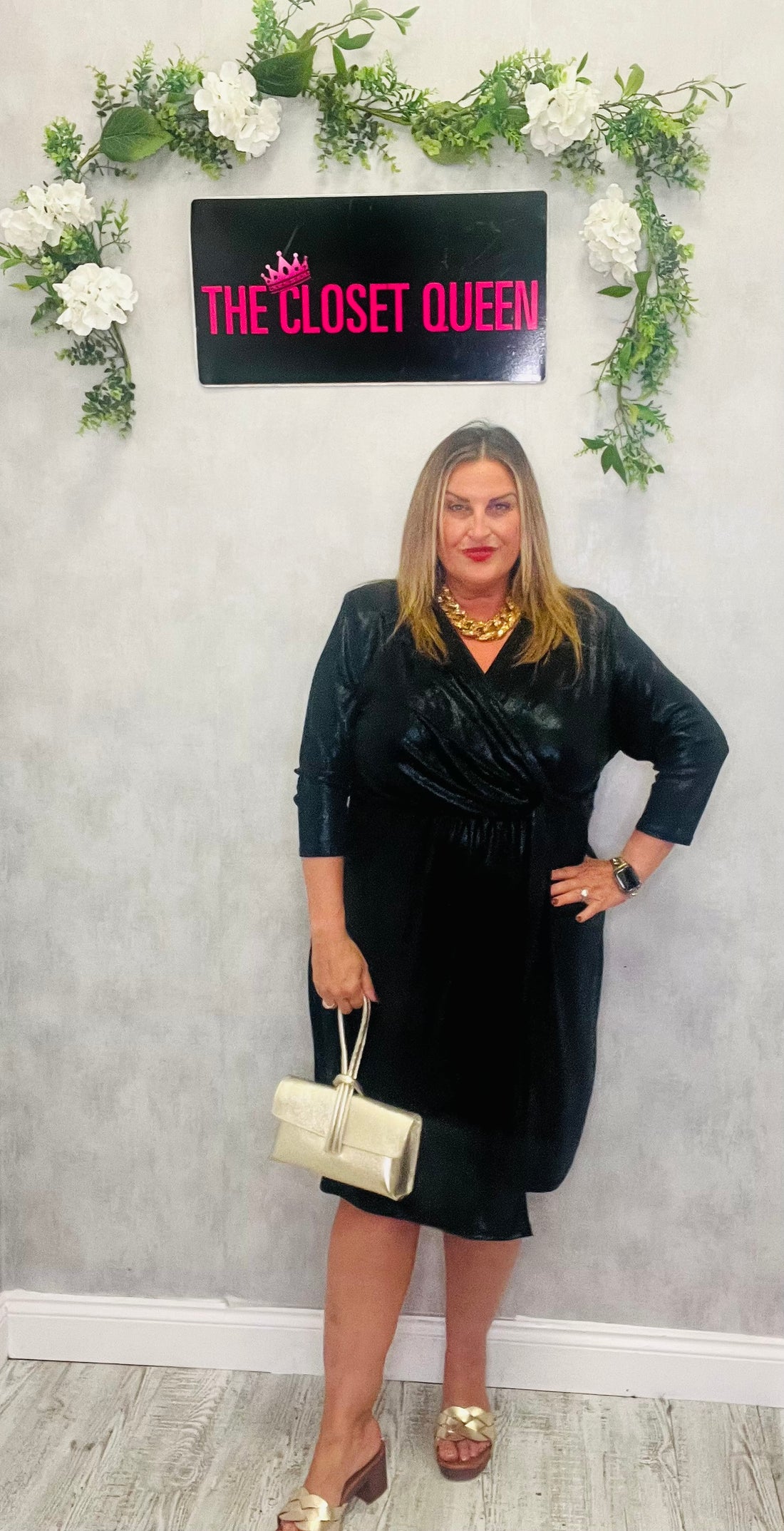 Margo Metallic Dress