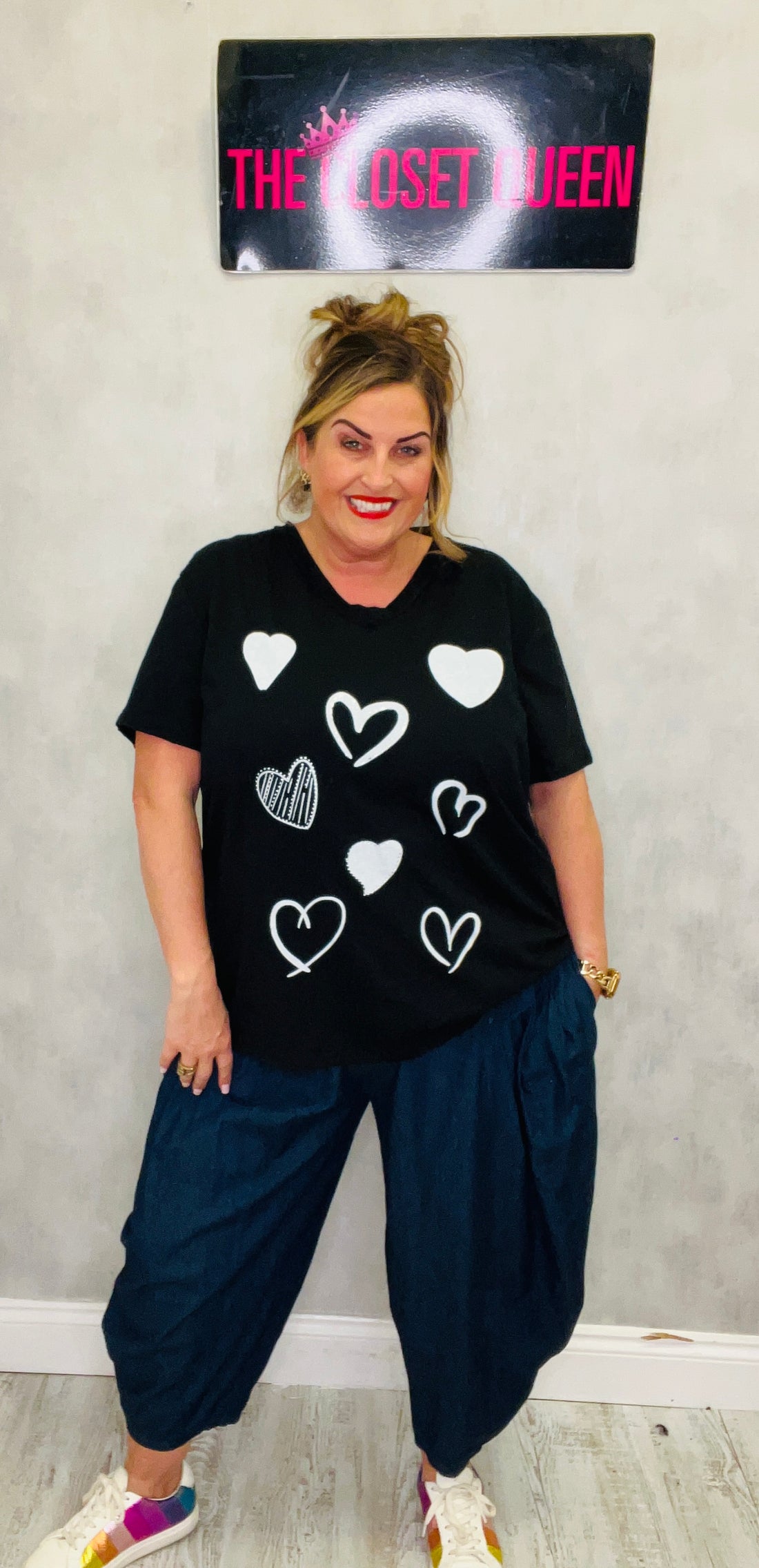 Denim Effect Cocoon Pants