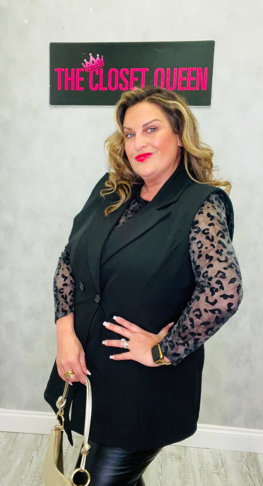 Sheer Top Velour Animal Patch