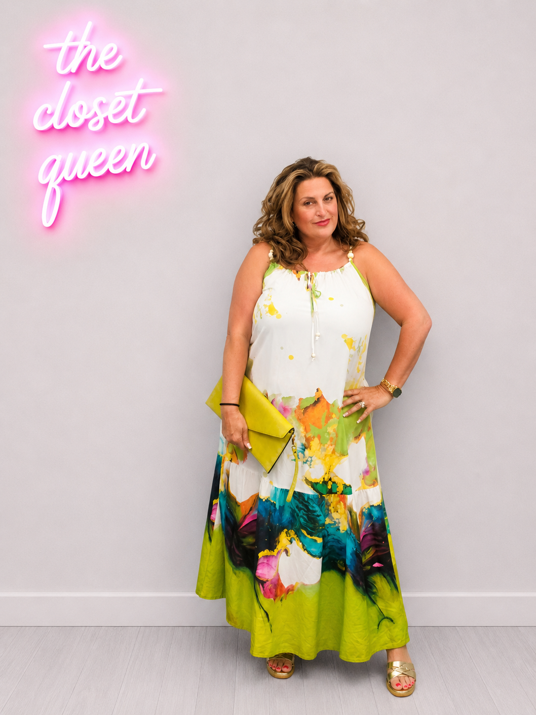 Certy Dress Watercolour Print By FLY
