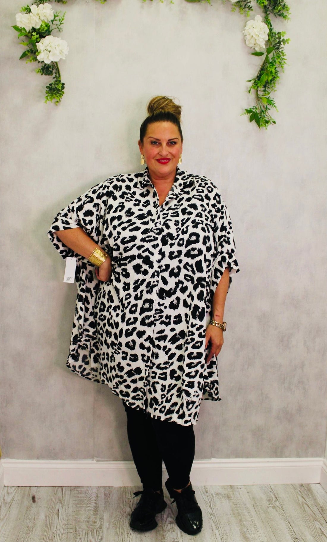 Oval Drop Tunic Shirt