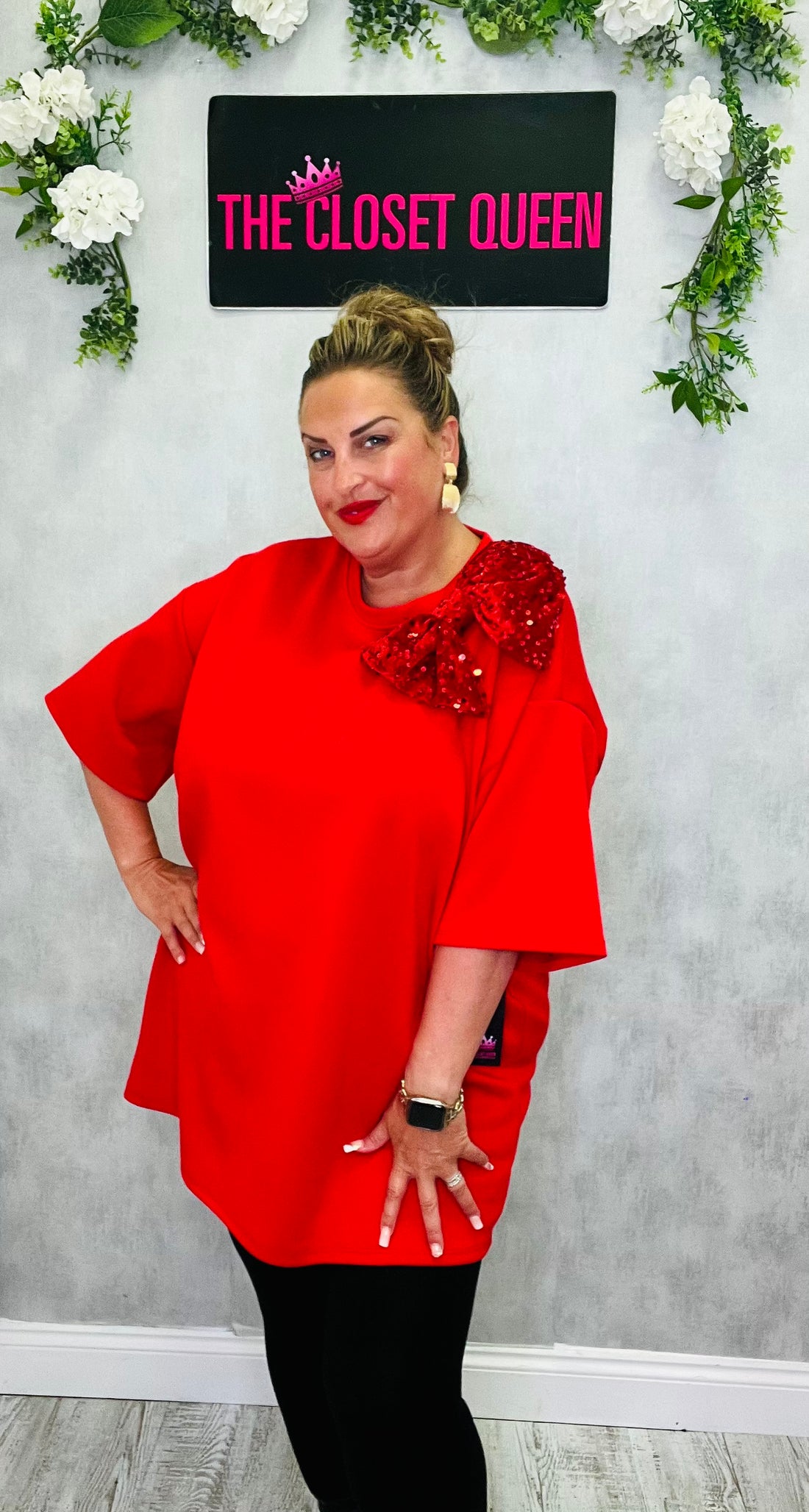 Bounce Glitz Bow Tunic