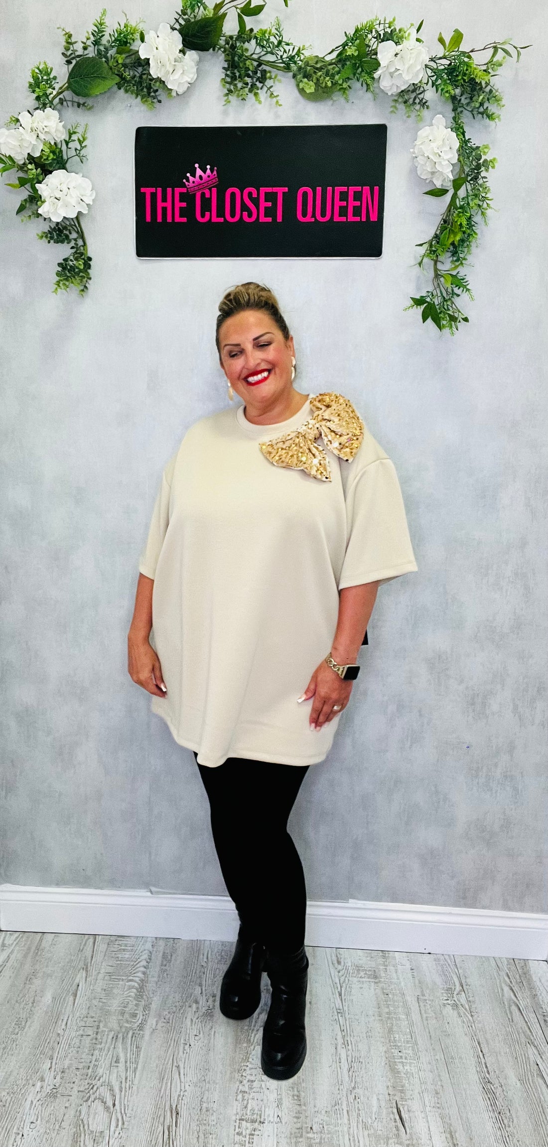 Bounce Glitz Bow Tunic