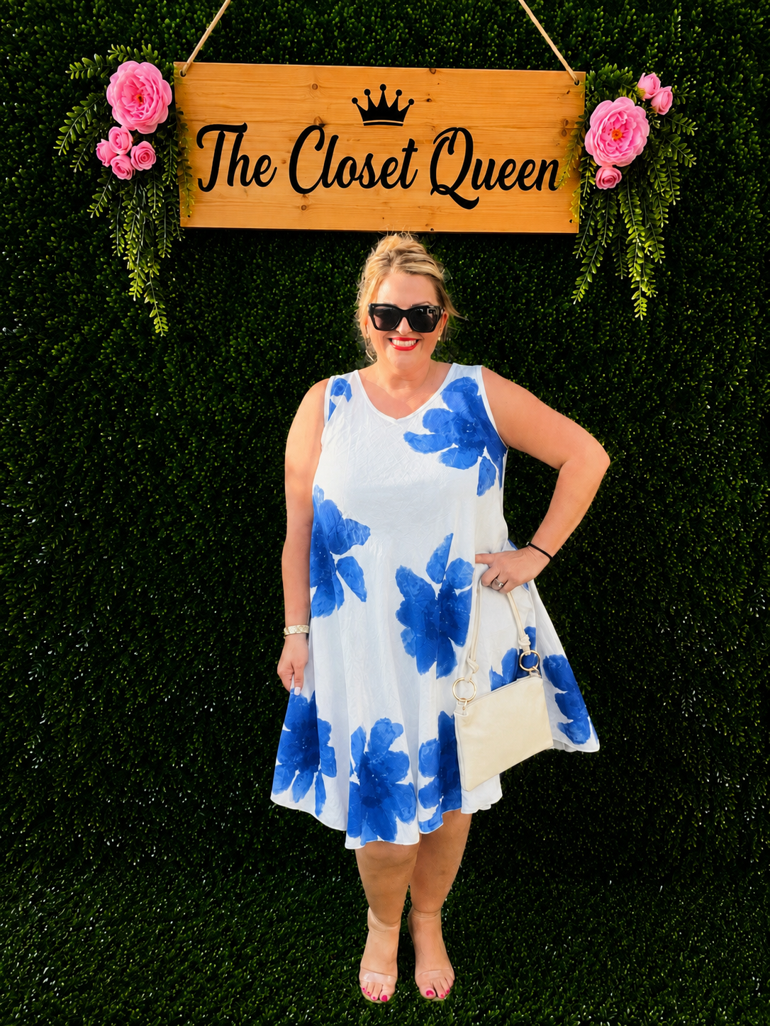 Dub Dress Sleeveless Bold Flower