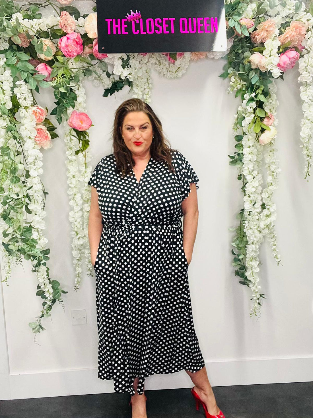 Capri Dress Polka Dot Print