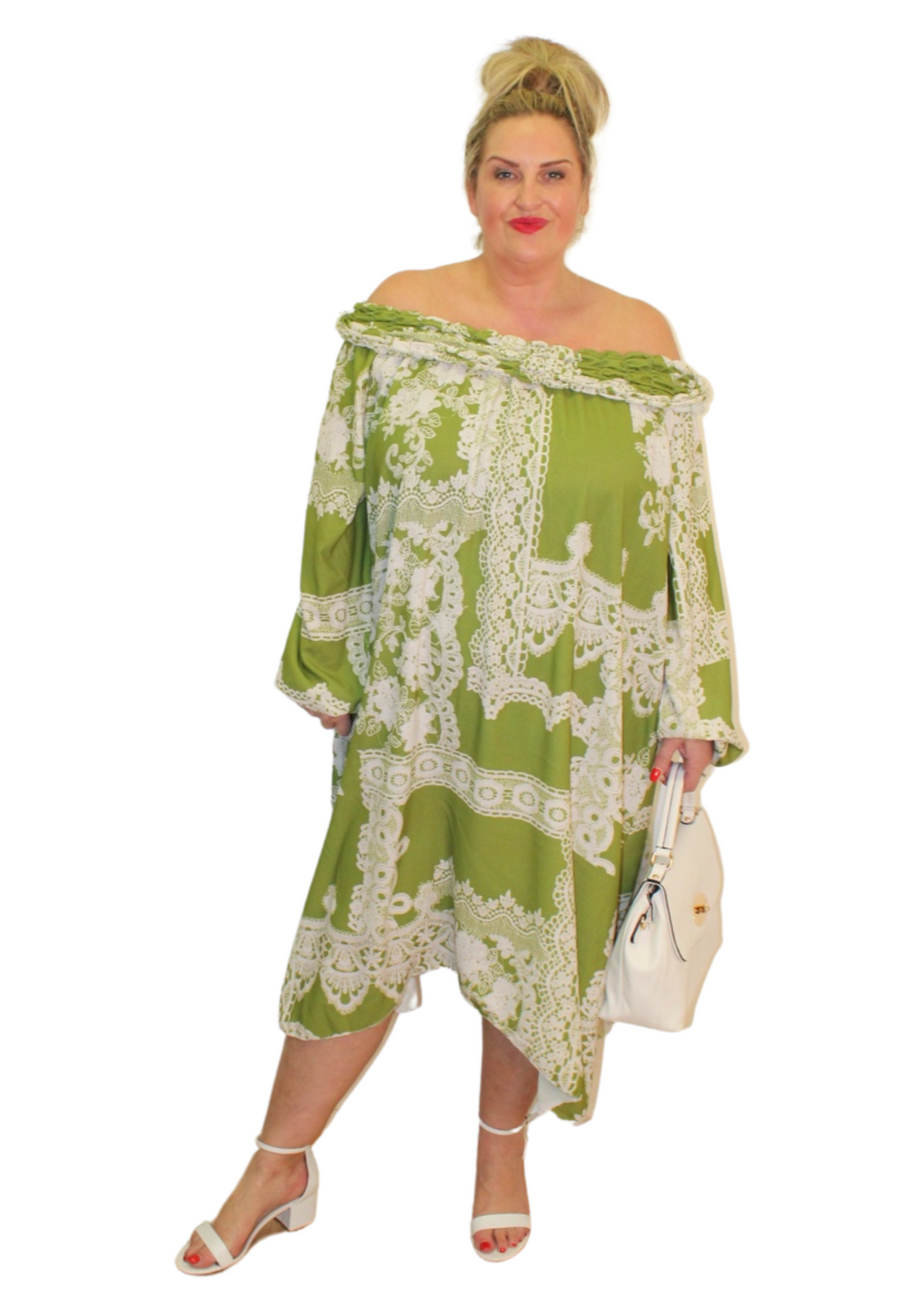 Frillpin Dress Spanish Print
