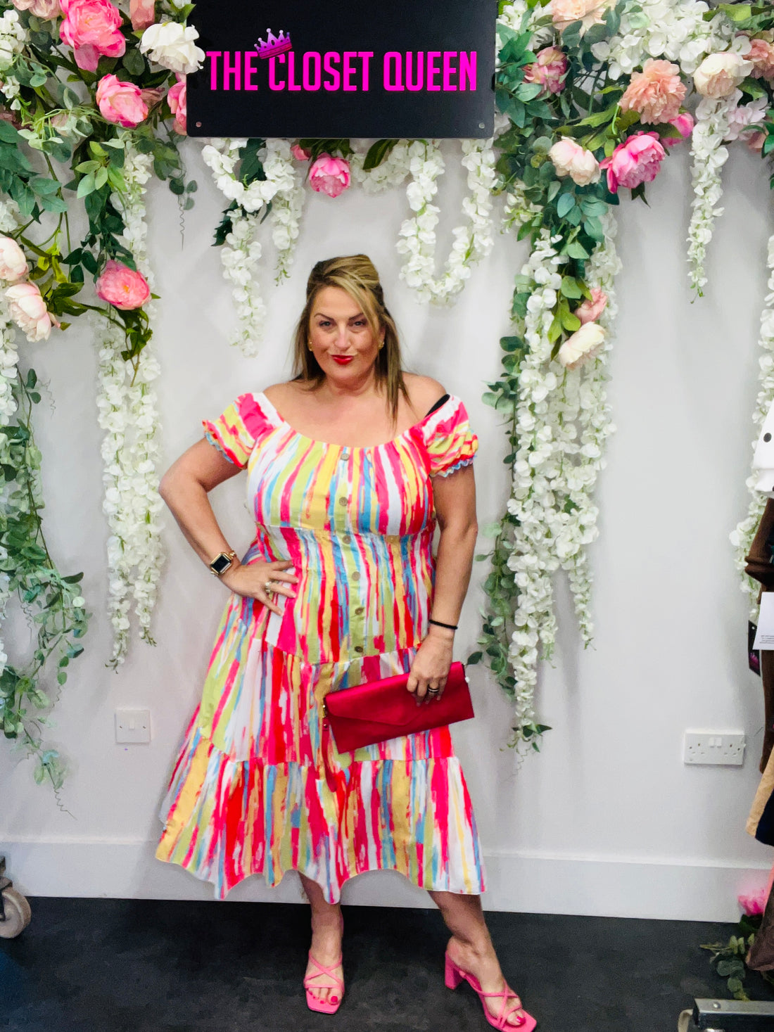 Rosa Maxi Dress Line Rainbow