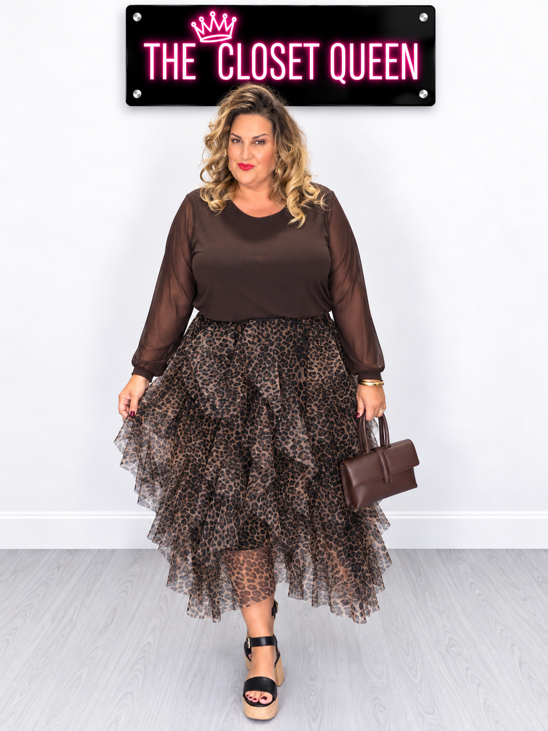 Tulle Skirt Leopard Print