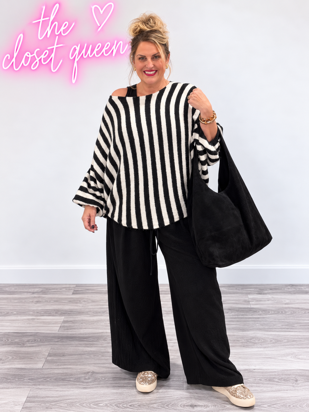 Oval Pukka Arm Jumper Fluff Stripe