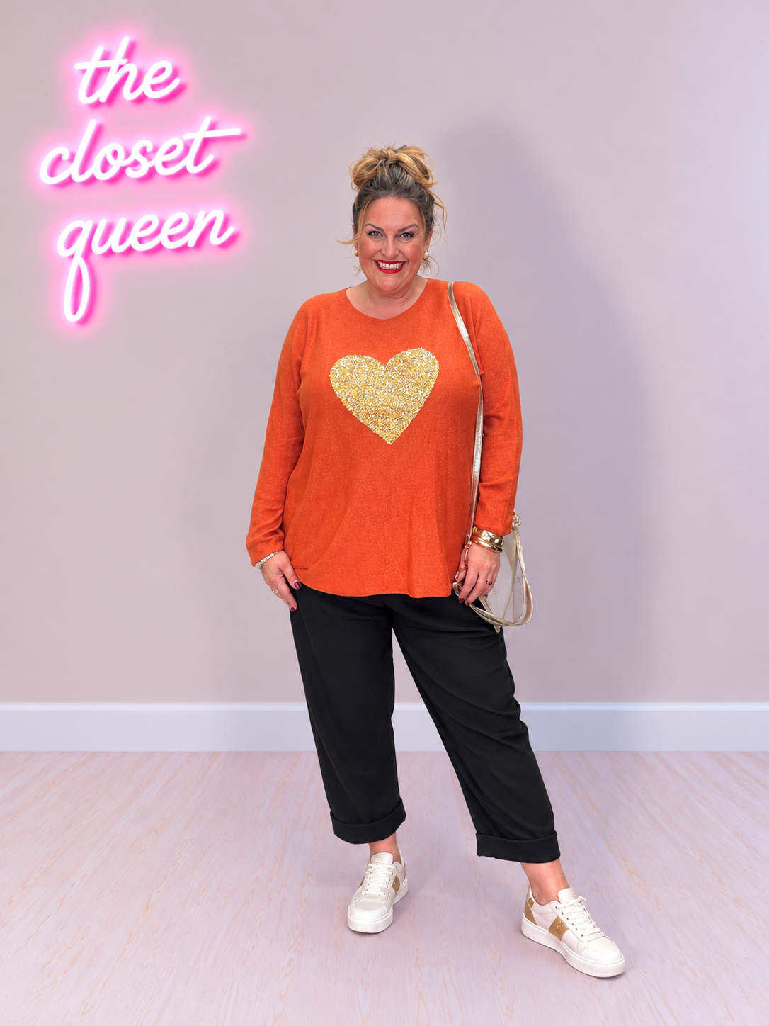 Glitter Heart Jumper