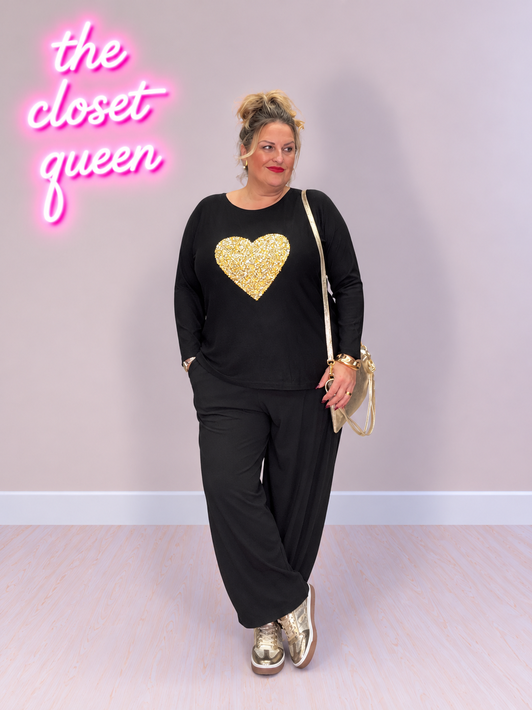 Glitter Heart Jumper