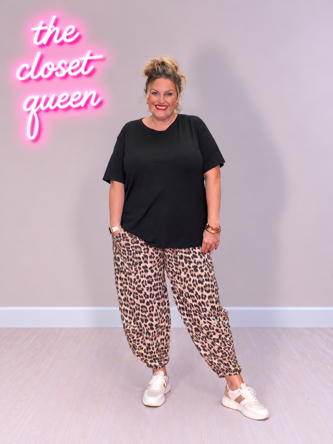 Cocoon Trousers Front Pocket Leopard
