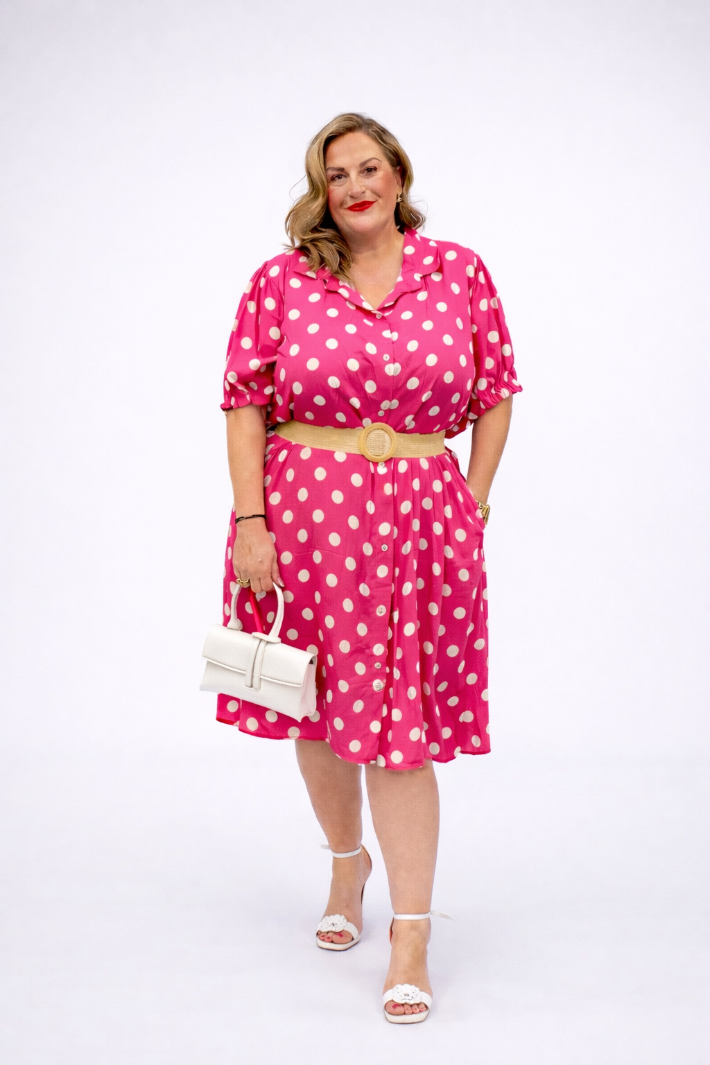 Vera Polka Dot Dress | Plus Size Tiered Midi Dress | Sizes 16-24 | The Closet Queen The Closet Queen Vera Polka Dot Dress | Plus Size Tiered Midi Dress | Sizes 16-24 | The Closet Queen The Closet Queen