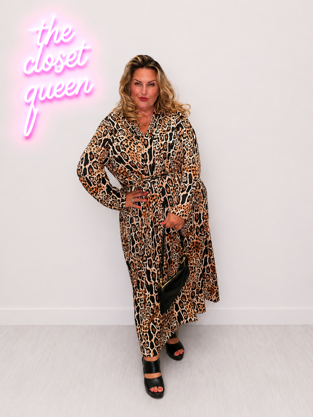 Capri Dress Long Sleeve Animal