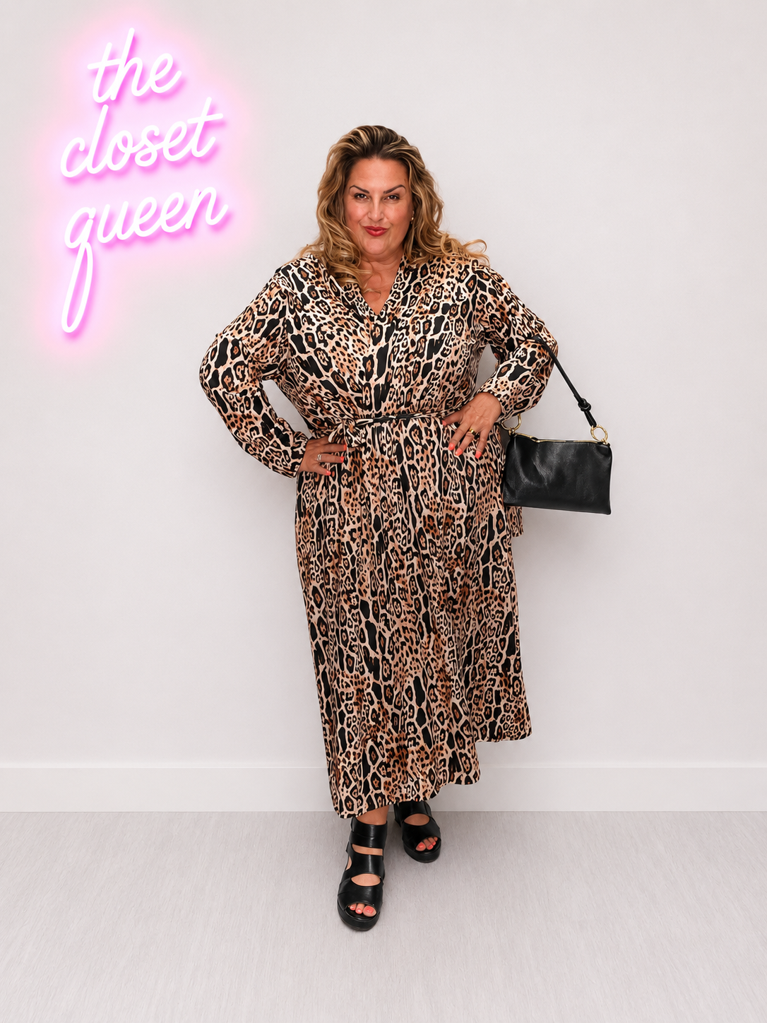 Capri Dress Long Sleeve Animal