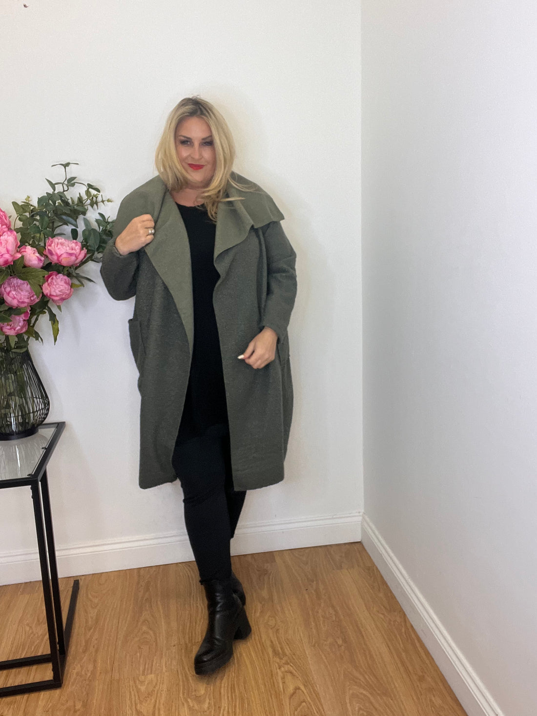 Boucle Waterfall Coat The Closet Queen