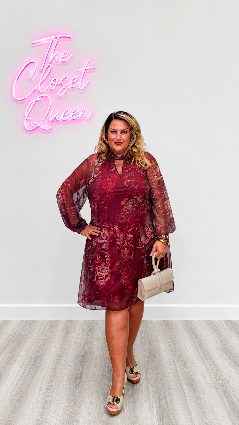 Twist Neck dress Mixy Animal