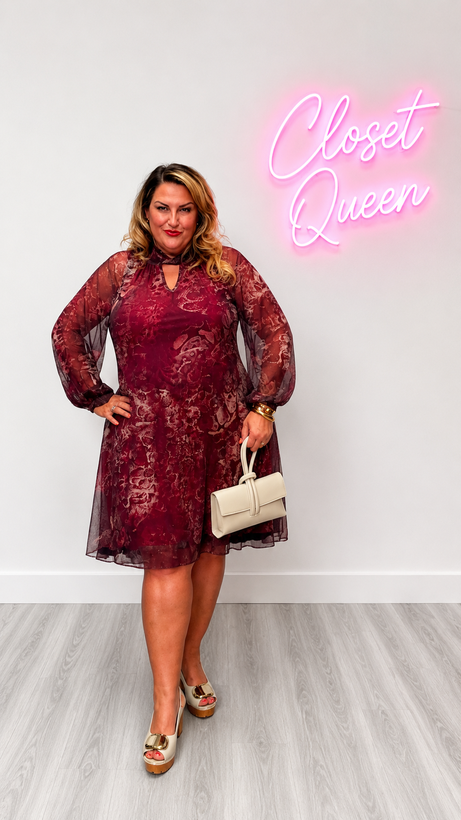 Twist Neck dress Mixy Animal