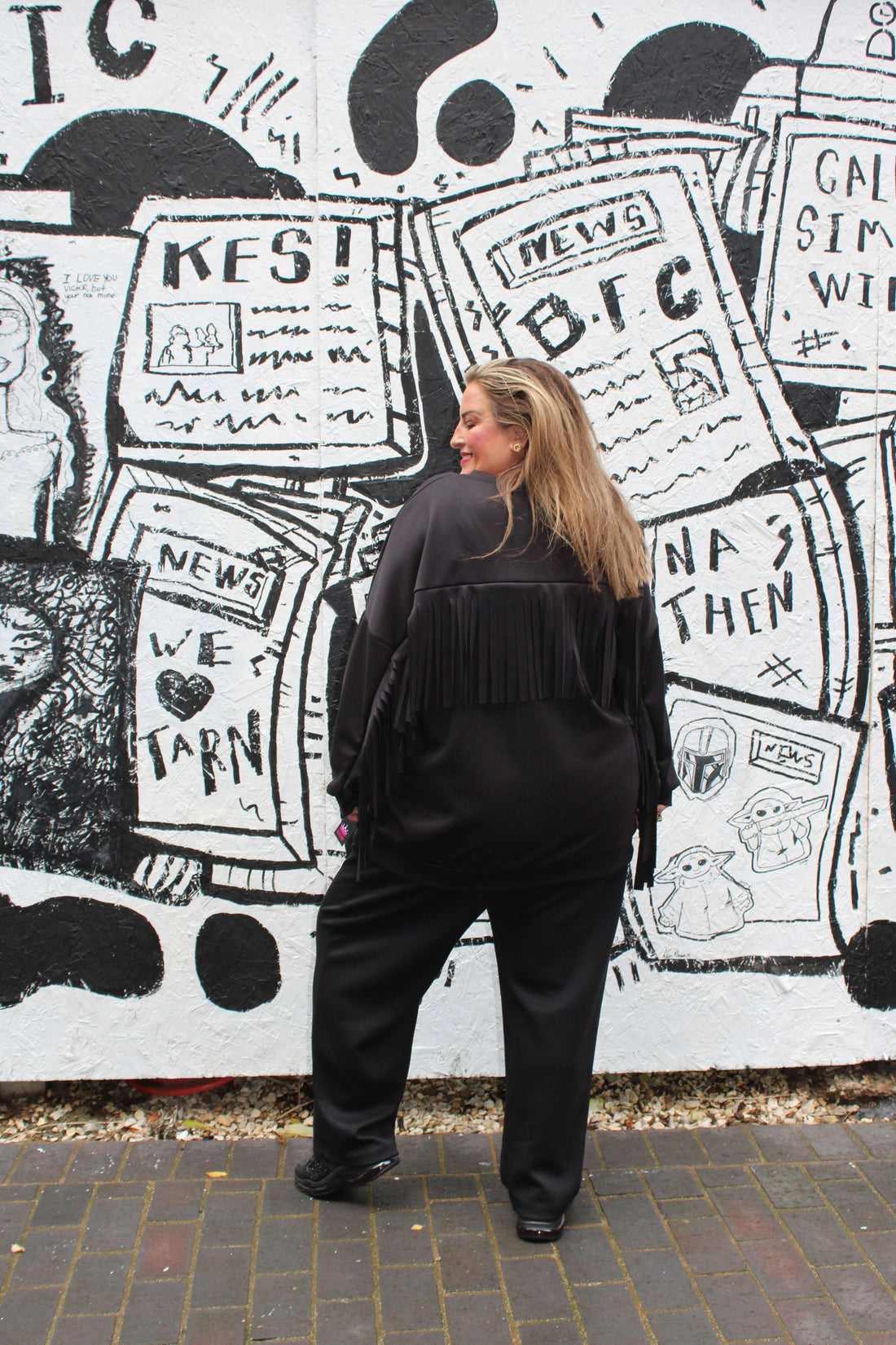 Western Oversize Bounce Top