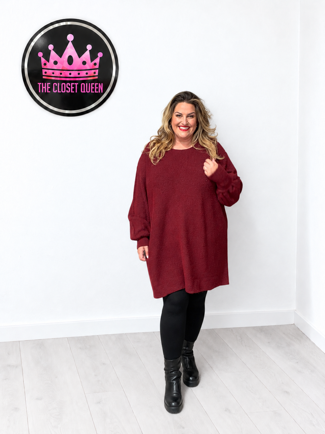 Momo Balloon Sleeve Jumper Dress