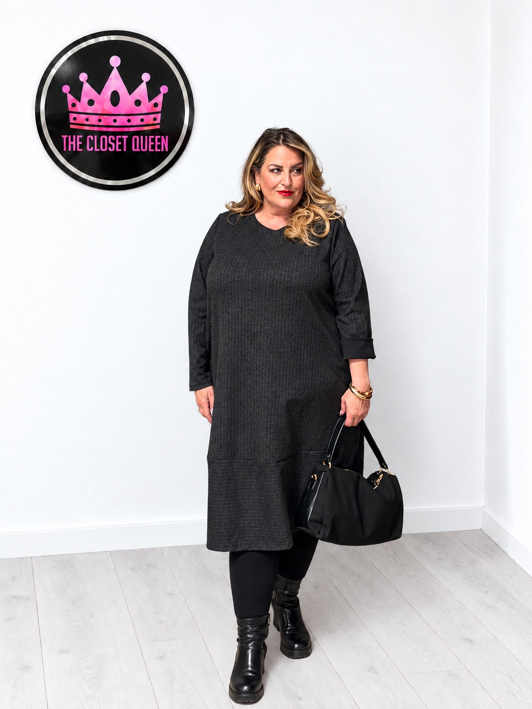Multi-line Band Bottom Dress