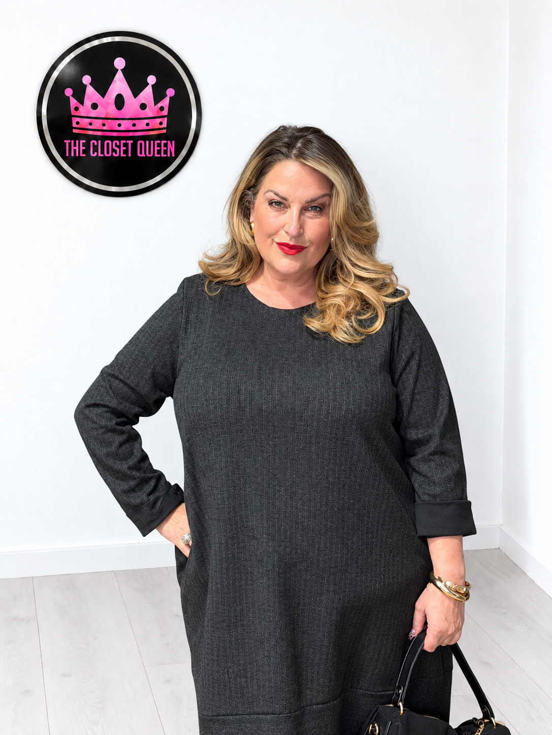 Multi-line Band Bottom Dress