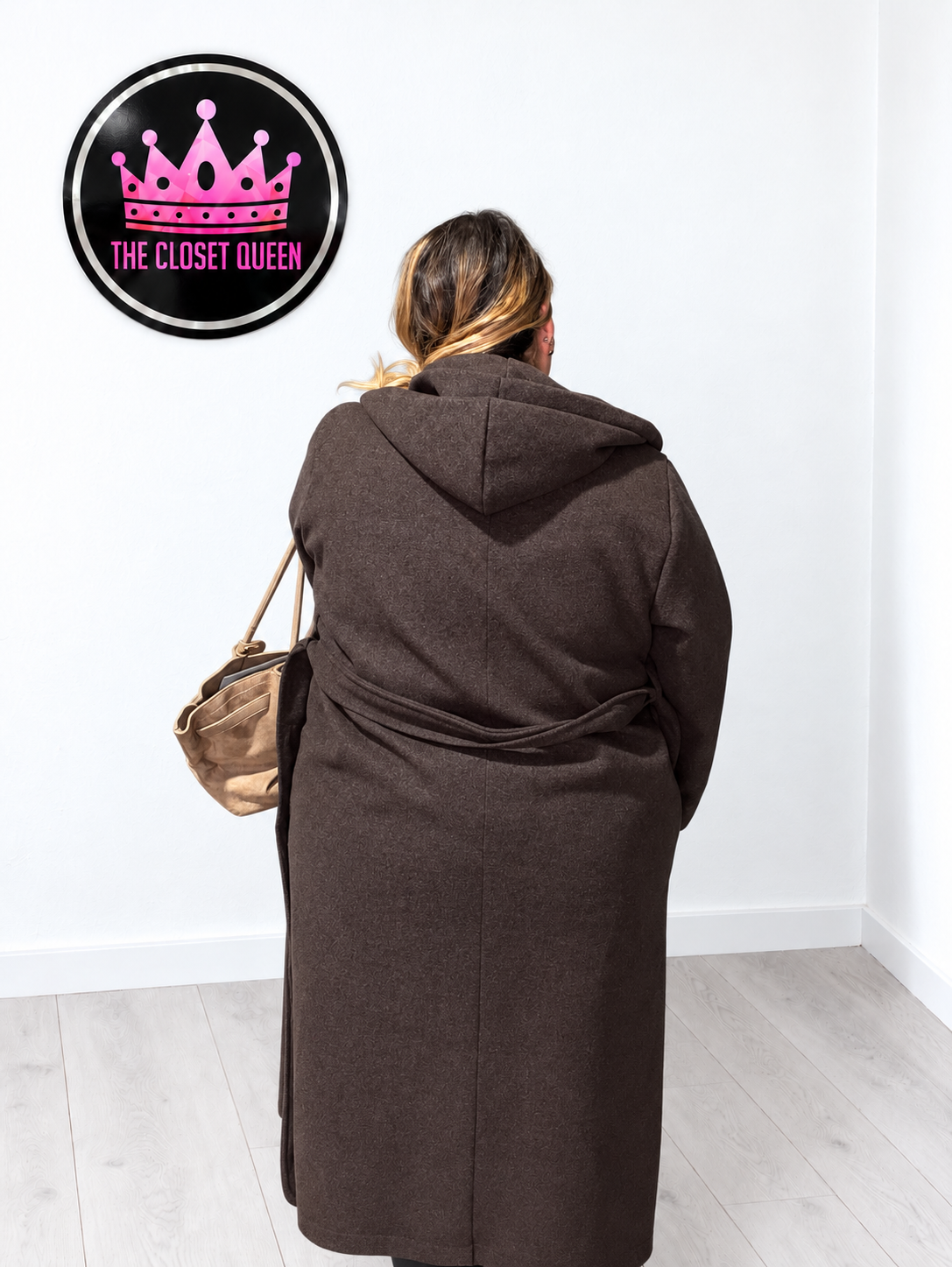 Peaky Wool Feel Hood Coat