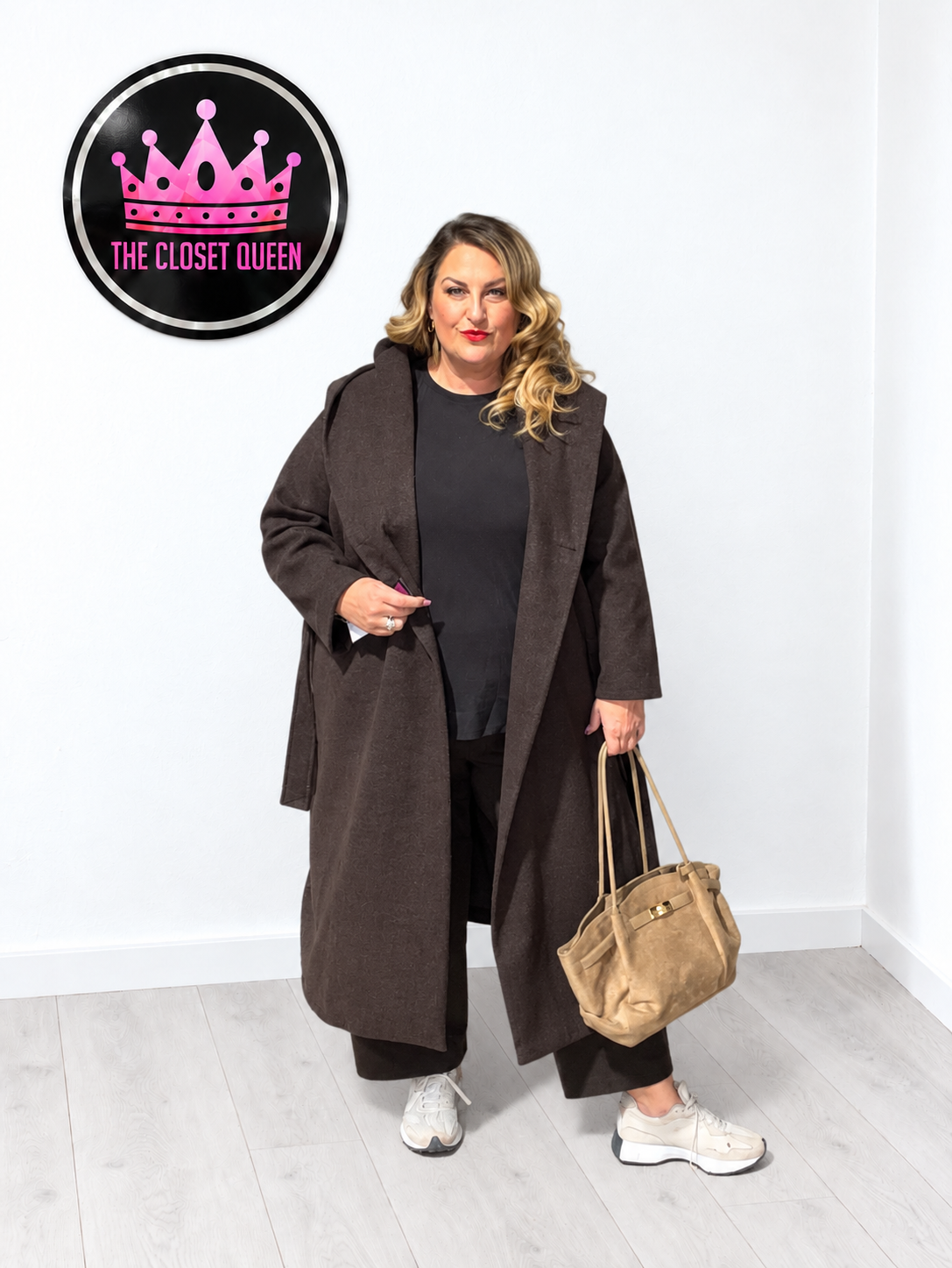 Peaky Wool Feel Hood Coat
