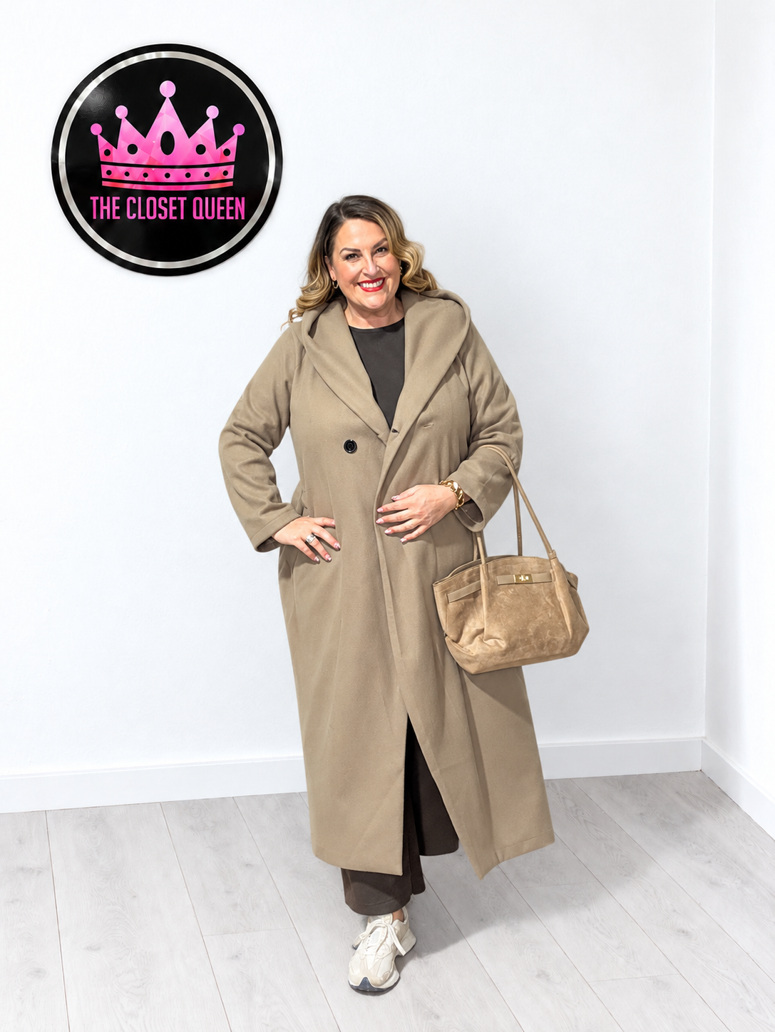 Peaky Wool Feel Hood Coat