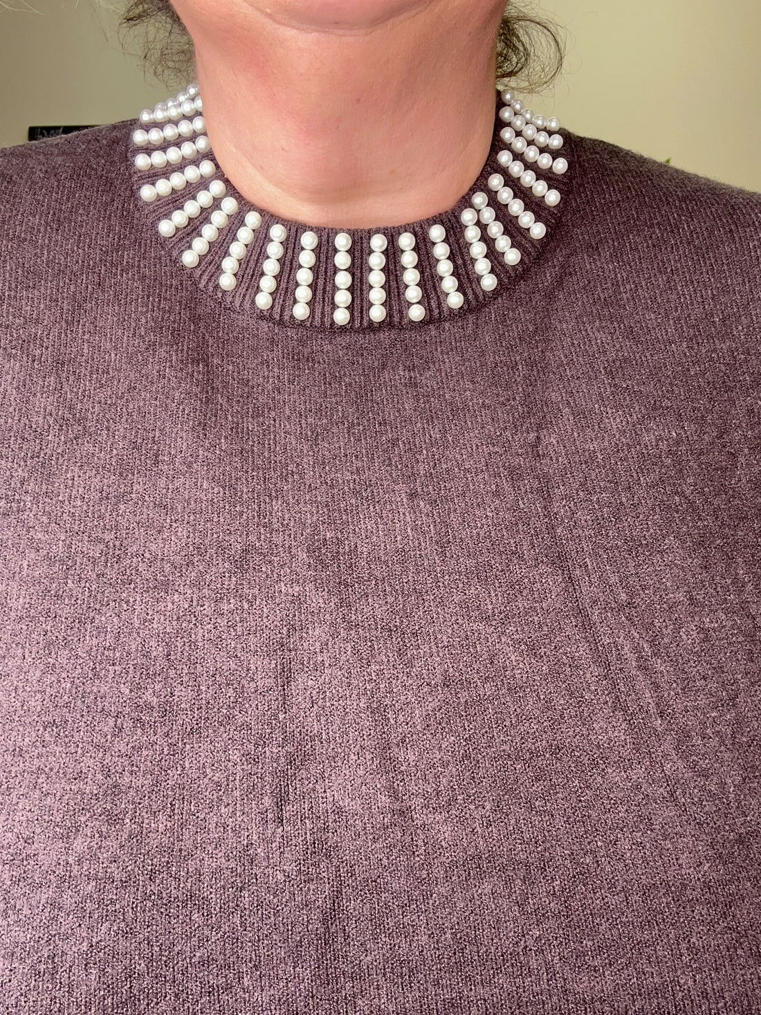Pearl Neck Jumper