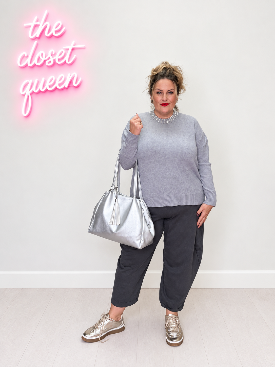 Pearl Neck Jumper