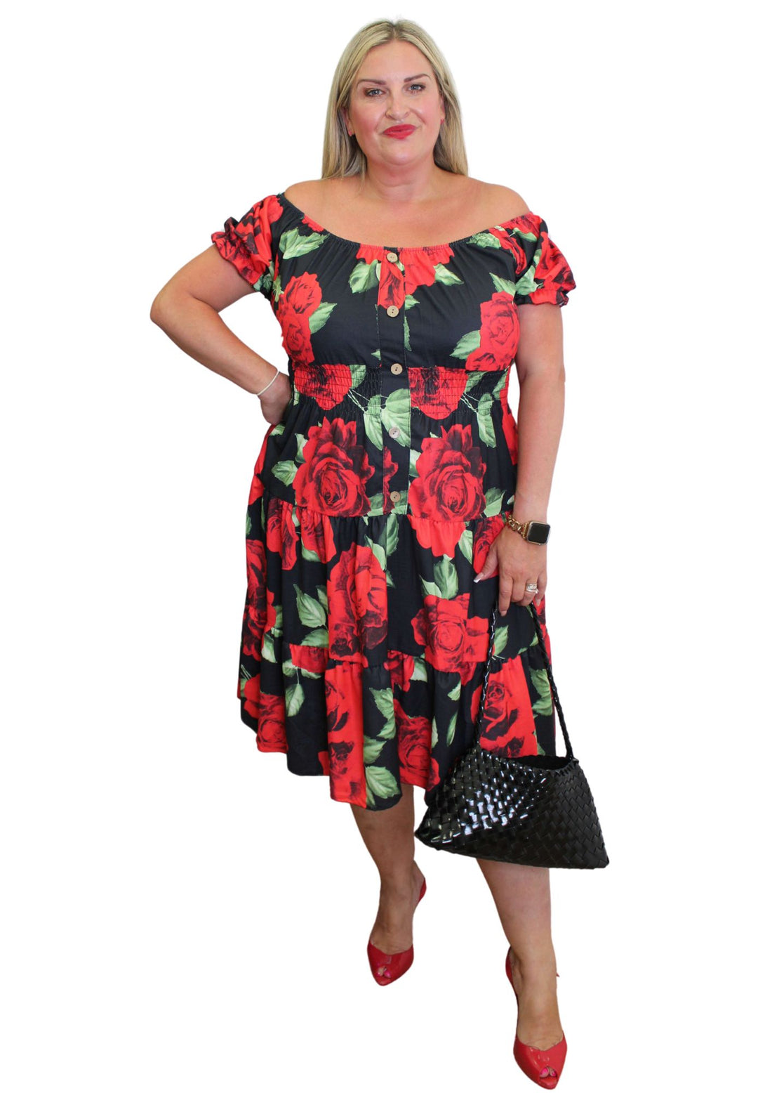 Rosa Dress Rose Print