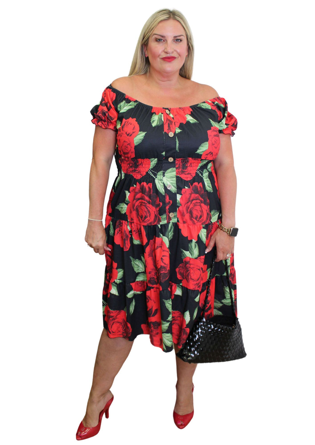 Rosa Dress Rose Print