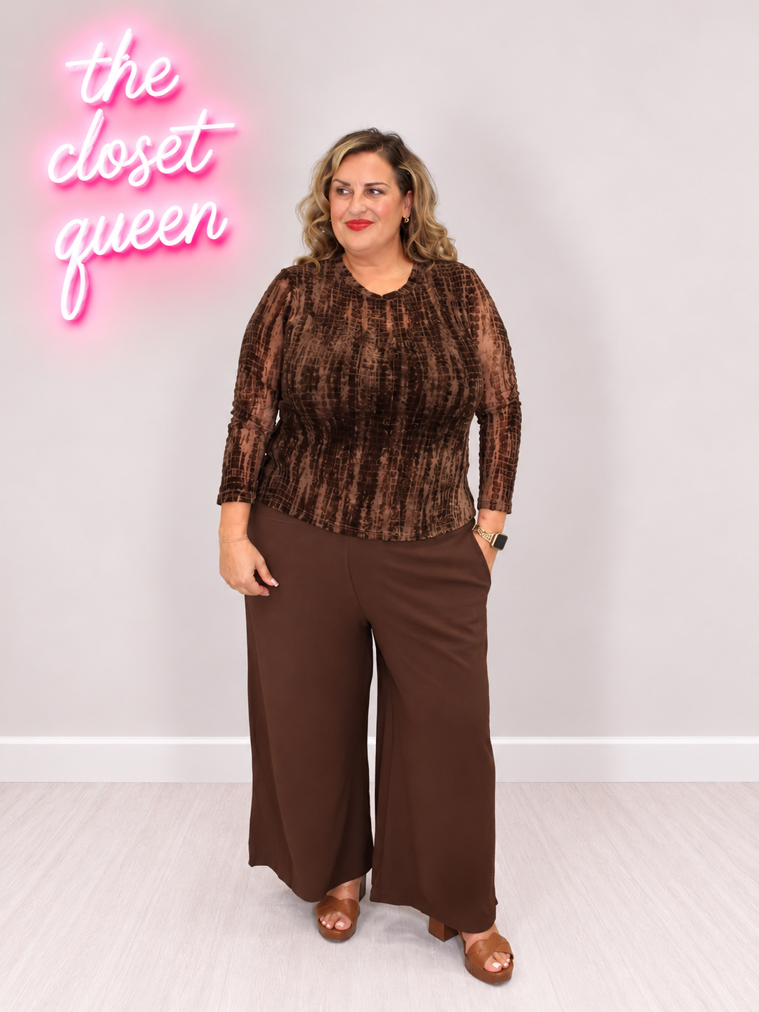 Sheered Top Trousers (Size 18-24)