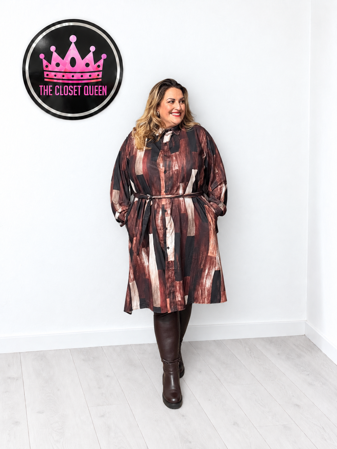 Vary Shirt Dress Block Panels