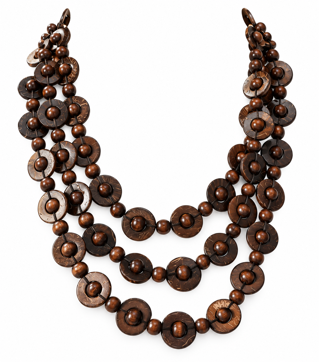 Trio Circle Bead Necklace